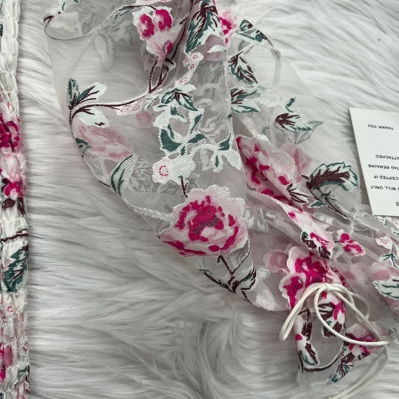 For Love and Lemons Lovell Burnout Smocked Mini Dress - Picture 3 of 5